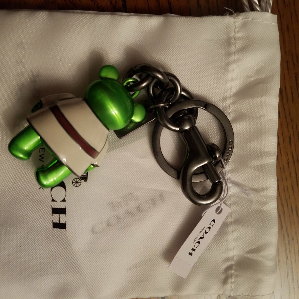New coach Star Wars Yoda bear bag charm key fob - Picture 2 of 2